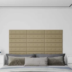 vidaXL Tête de lit murale 12 pcs 60 x 15 cm Simili cuir