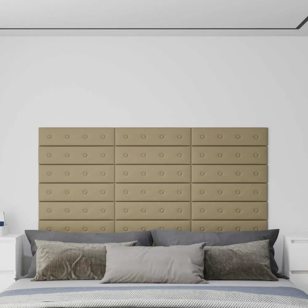 vidaXL Tête de lit murale 12 pcs 60 x 15 cm Simili cuir