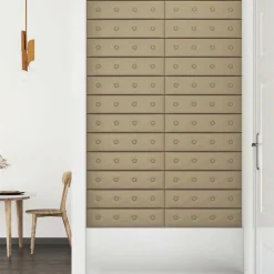 vidaXL Tête de lit murale 12 pcs 60 x 15 cm Simili cuir
