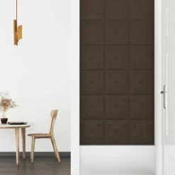 vidaXL Tête de lit murale 12 pcs 30 x 30 cm Simili cuir
