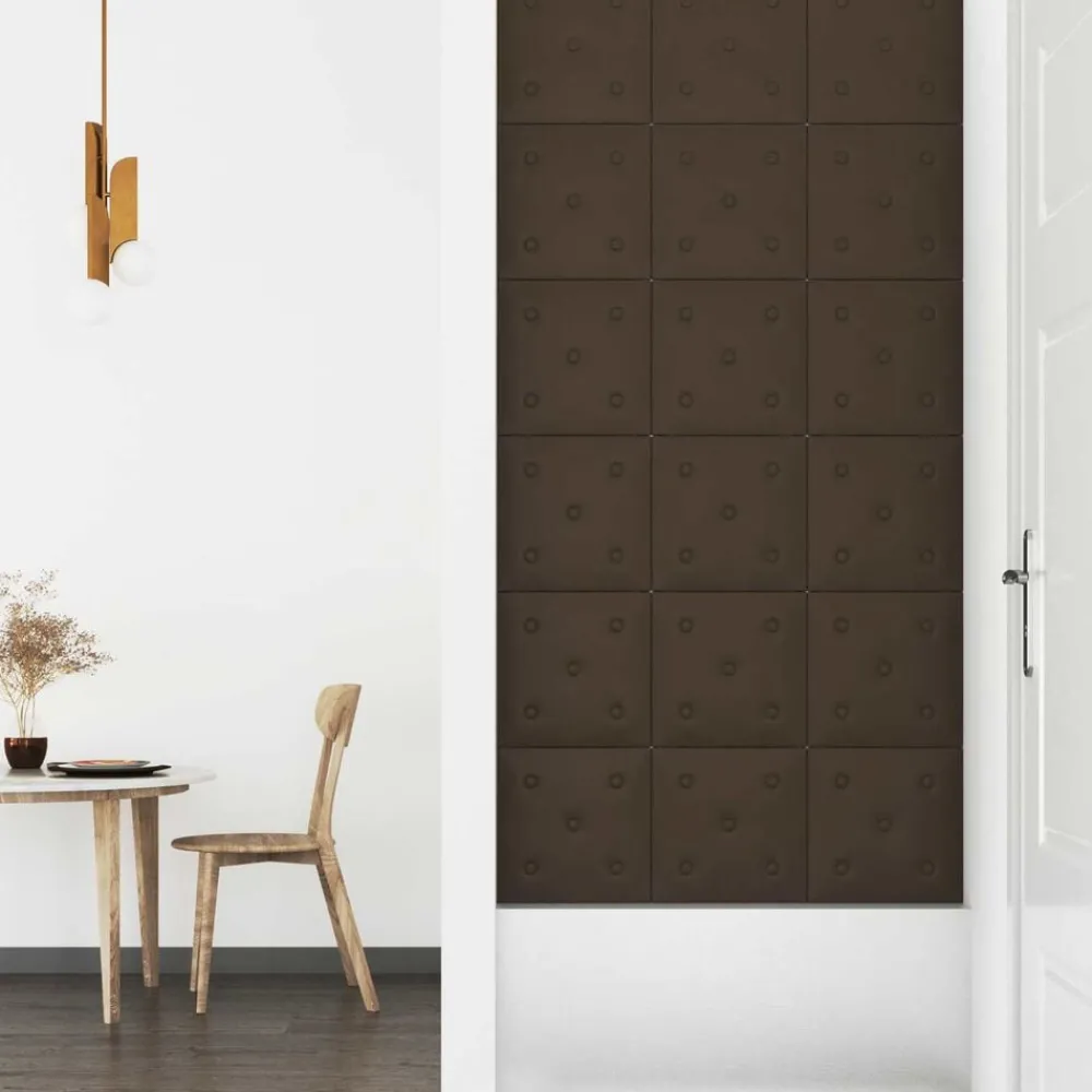 vidaXL Tête de lit murale 12 pcs 30 x 30 cm Simili cuir