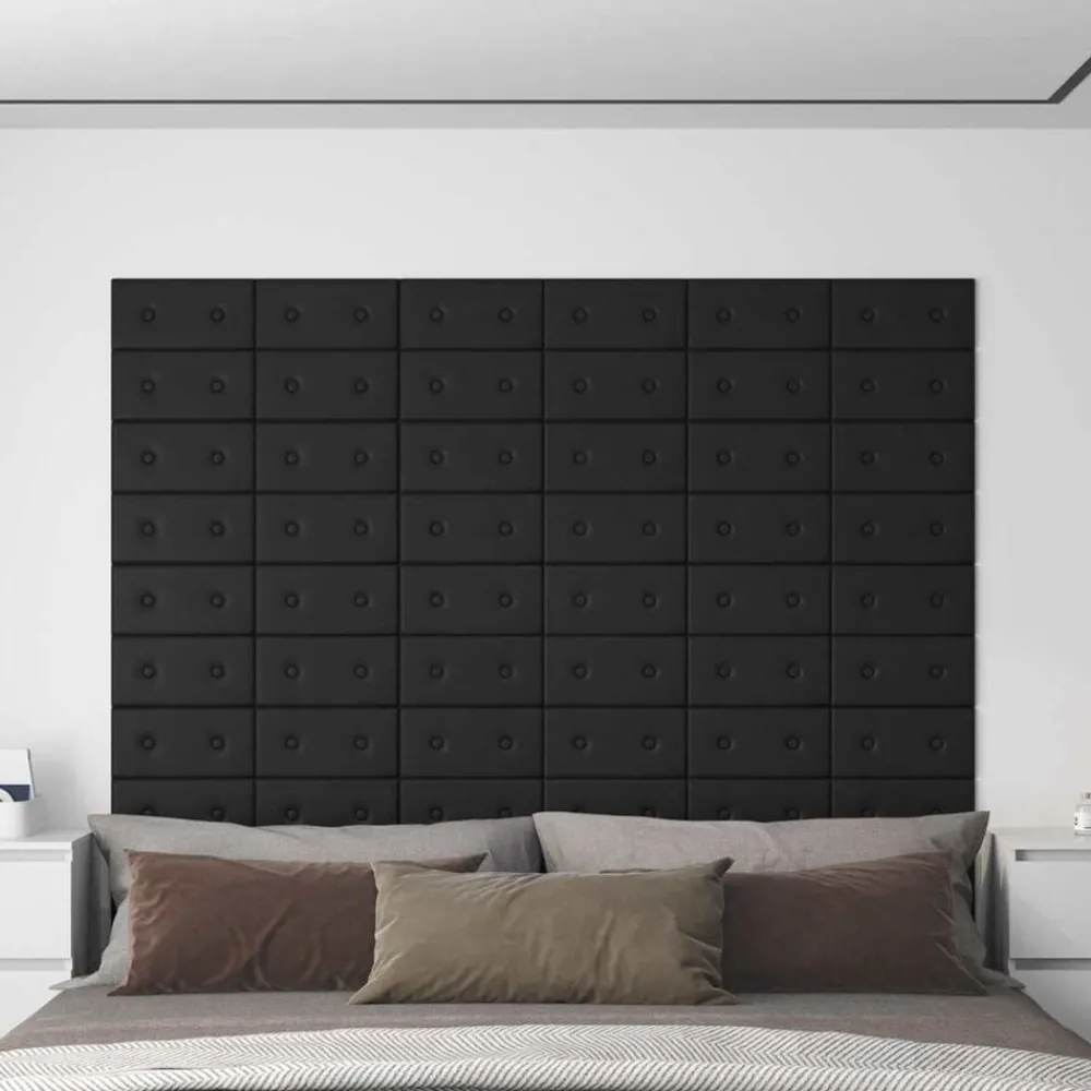 vidaXL Tête de lit murale 12 pcs 30 x 15 cm Simili cuir