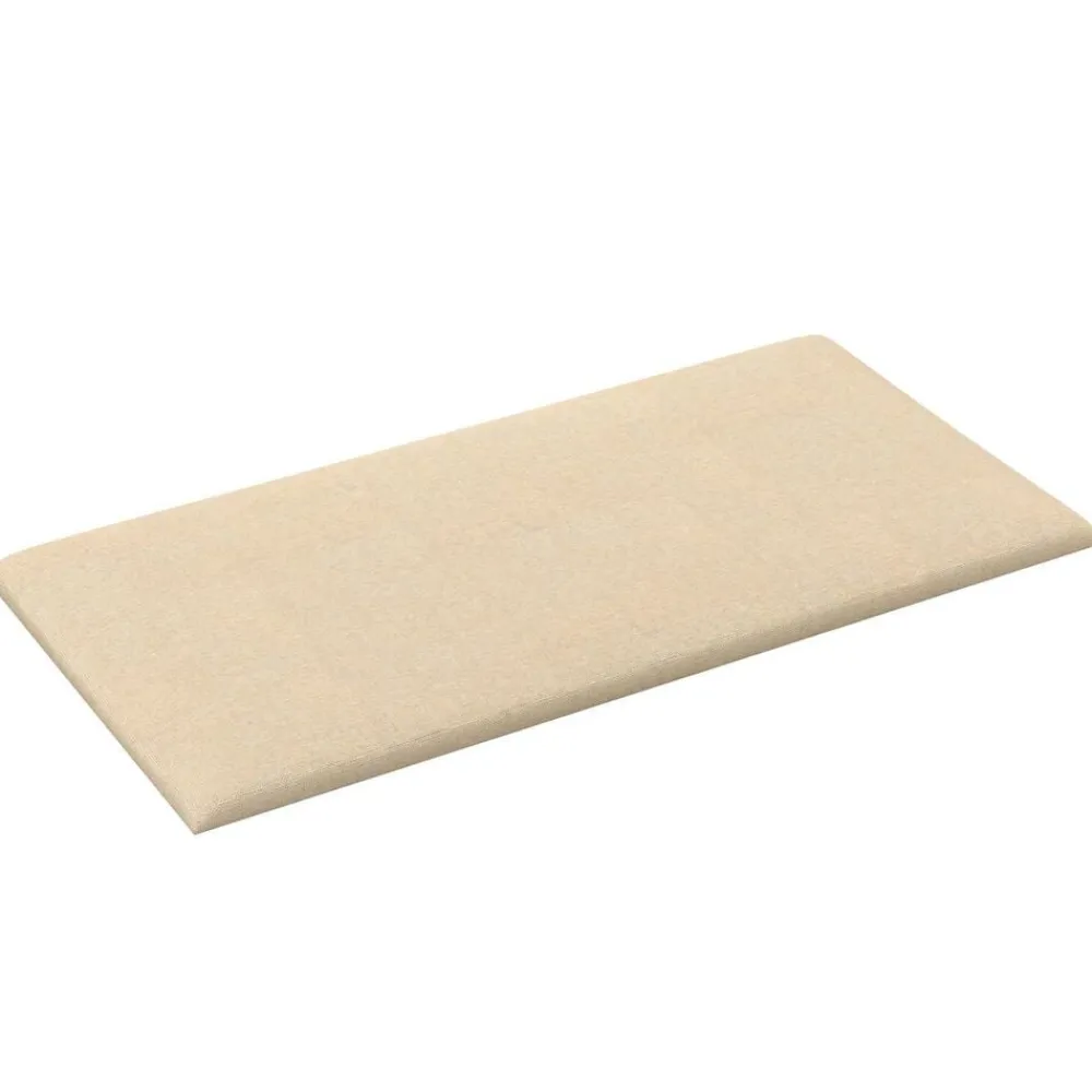 vidaXL Tête de lit murale 12 pcs Crème 30 x 15 cm tissu