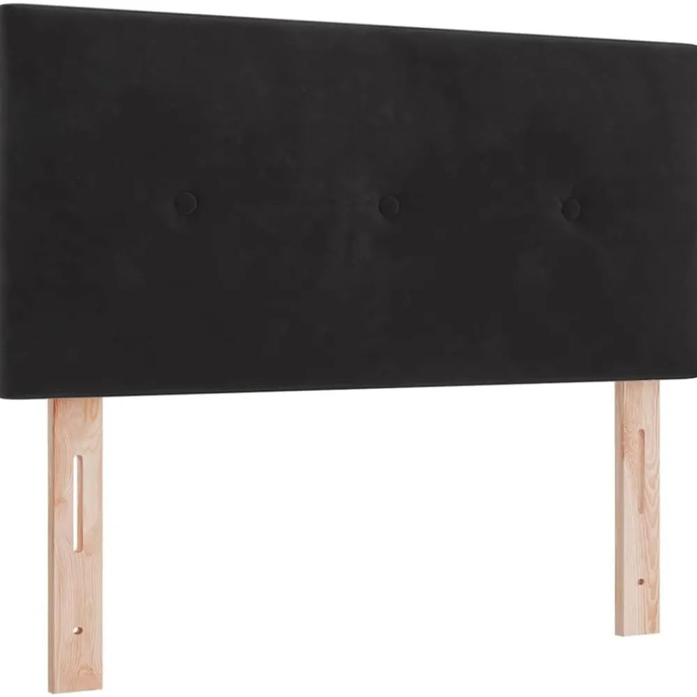 Lits & Accessoires-vidaXL Tête de lit 80 cm Velours Noir