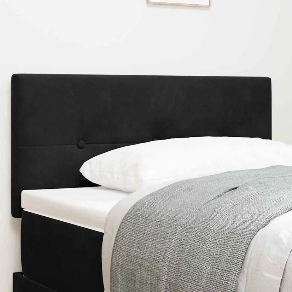 Lits & Accessoires-vidaXL Tête de lit 80 cm Velours Noir