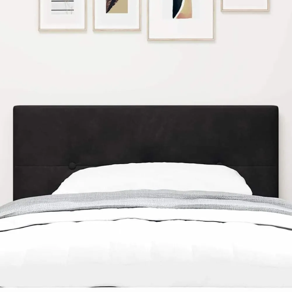 Lits & Accessoires-vidaXL Tête de lit 80 cm Velours Noir