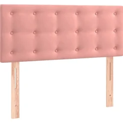 Lits & Accessoires-vidaXL Tête de lit 80x5x78/88 cm Velours Rose