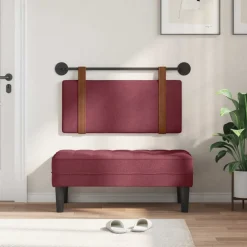 vidaXL Tête de lit suspendue Uni 90 x 55 x 5 cm PU antique