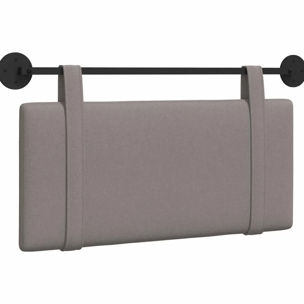 vidaXL Tête de lit suspendue Montage mural 90 x 55 x 5 cm tissu