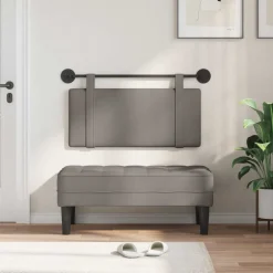 vidaXL Tête de lit suspendue Montage mural 90 x 55 x 5 cm tissu