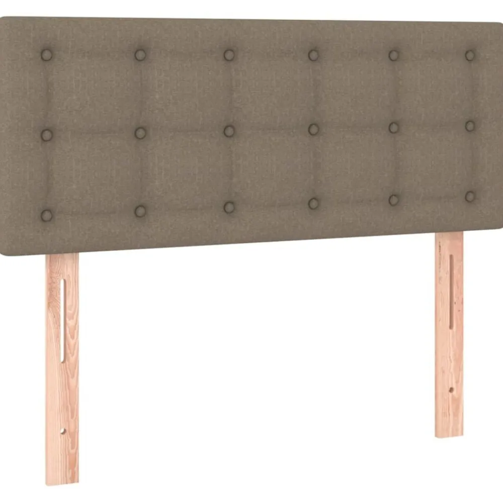 Lits & Accessoires-vidaXL Tête de lit 80x5x78/88 cm Tissu Taupe