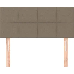 Lits & Accessoires-vidaXL Tête de lit 80x5x78/88 cm Tissu Taupe