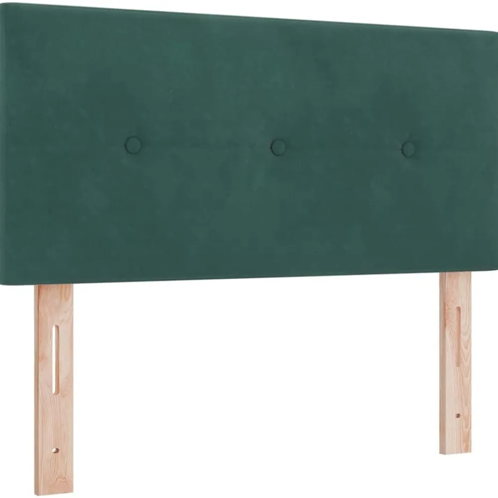 Lits & Accessoires-vidaXL Tête de lit 80 cm Velours Vert foncé