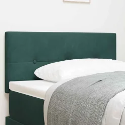 Lits & Accessoires-vidaXL Tête de lit 80 cm Velours Vert foncé