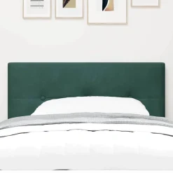 Lits & Accessoires-vidaXL Tête de lit 80 cm Velours Vert foncé
