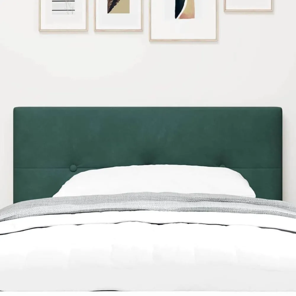 Lits & Accessoires-vidaXL Tête de lit 80 cm Velours Vert foncé