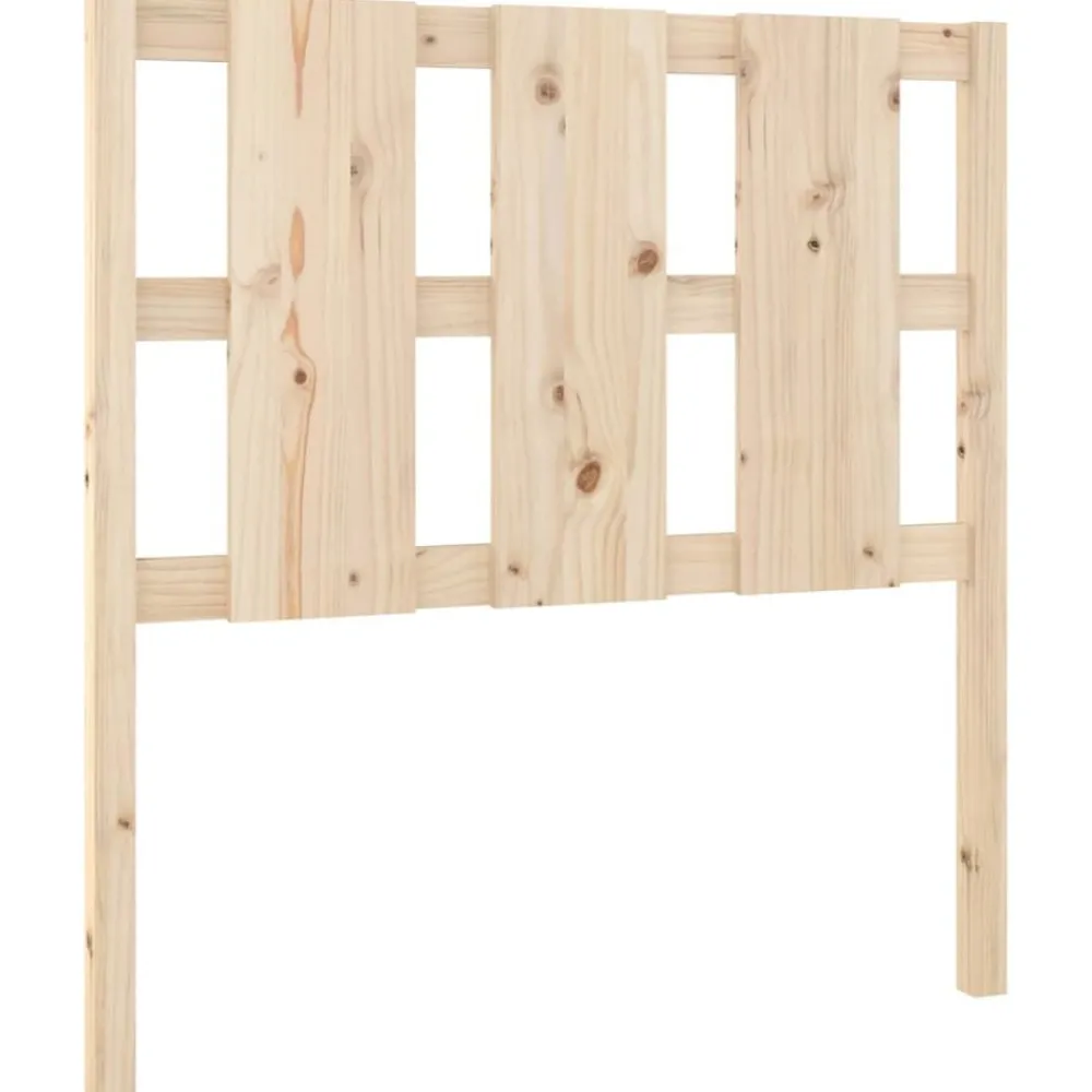 Lits & Accessoires-vidaXL Tête de lit 95,5x4x100 cm Bois massif de pin Naturel