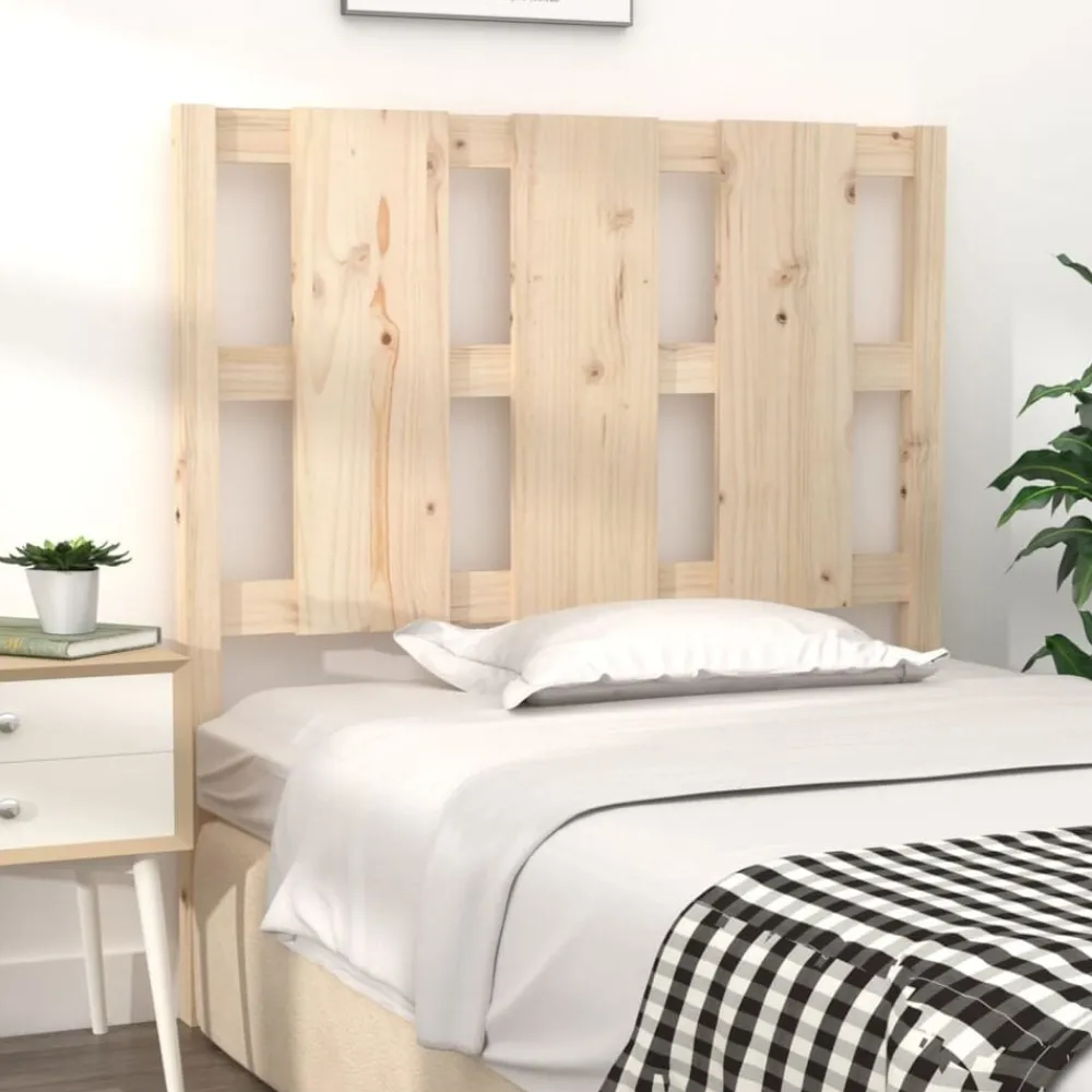 Lits & Accessoires-vidaXL Tête de lit 95,5x4x100 cm Bois massif de pin Naturel