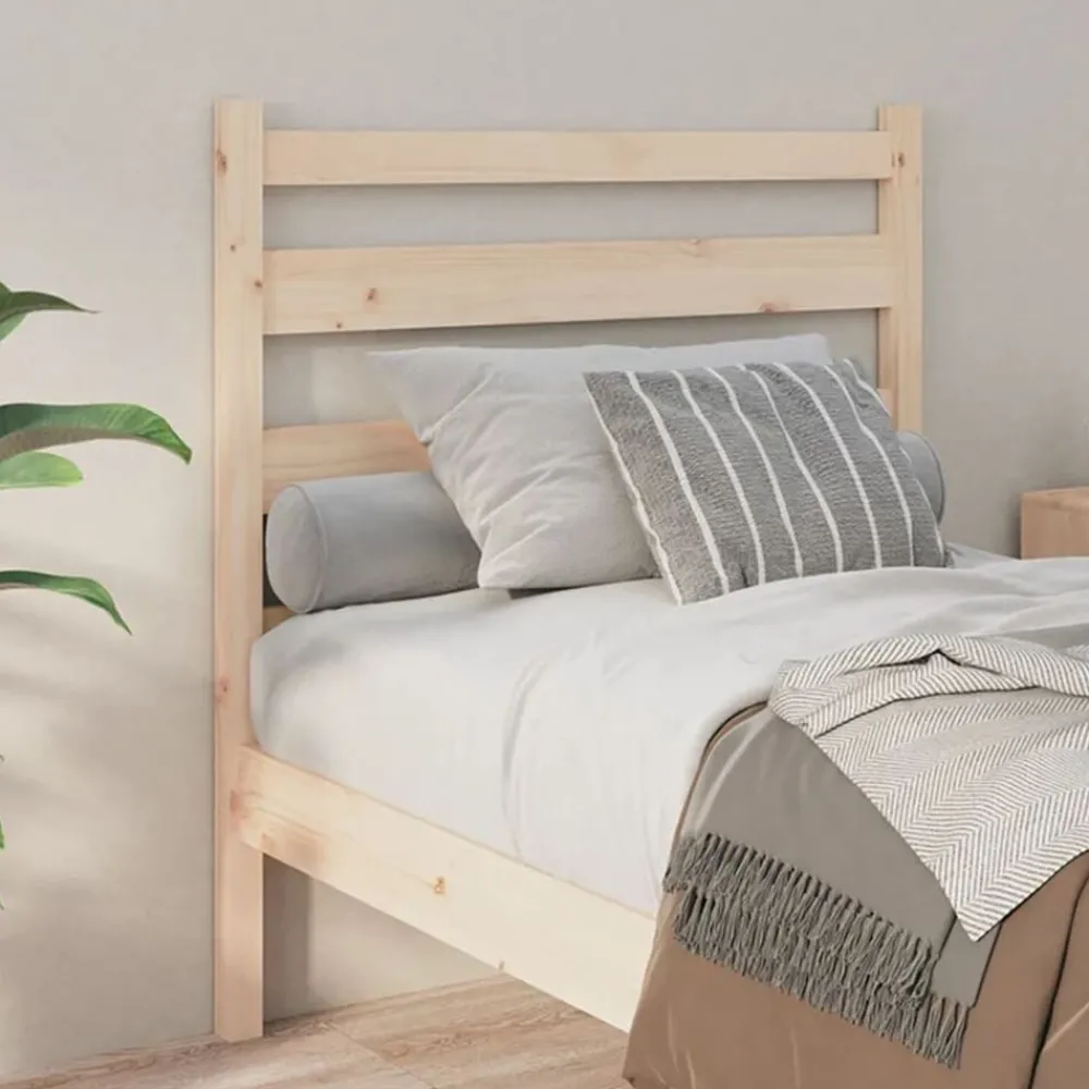Lits & Accessoires-vidaXL Tête de lit 81x4x100 cm Bois massif de pin Naturel