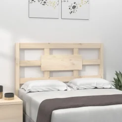 Lits & Accessoires-vidaXL Tête de lit 95,5x4x100 cm Bois massif de pin Naturel