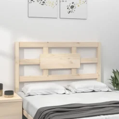Lits & Accessoires-vidaXL Tête de lit 95,5x4x100 cm Bois massif de pin Naturel
