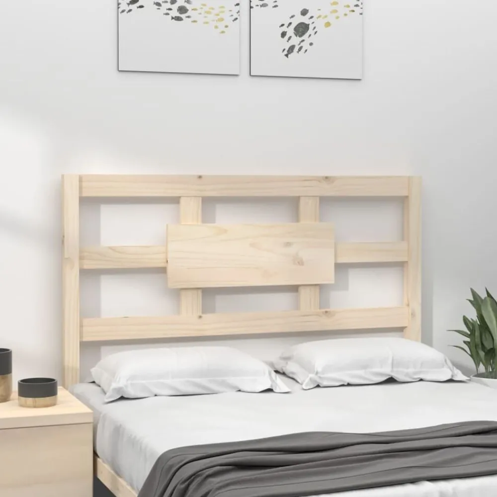 Lits & Accessoires-vidaXL Tête de lit 95,5x4x100 cm Bois massif de pin Naturel