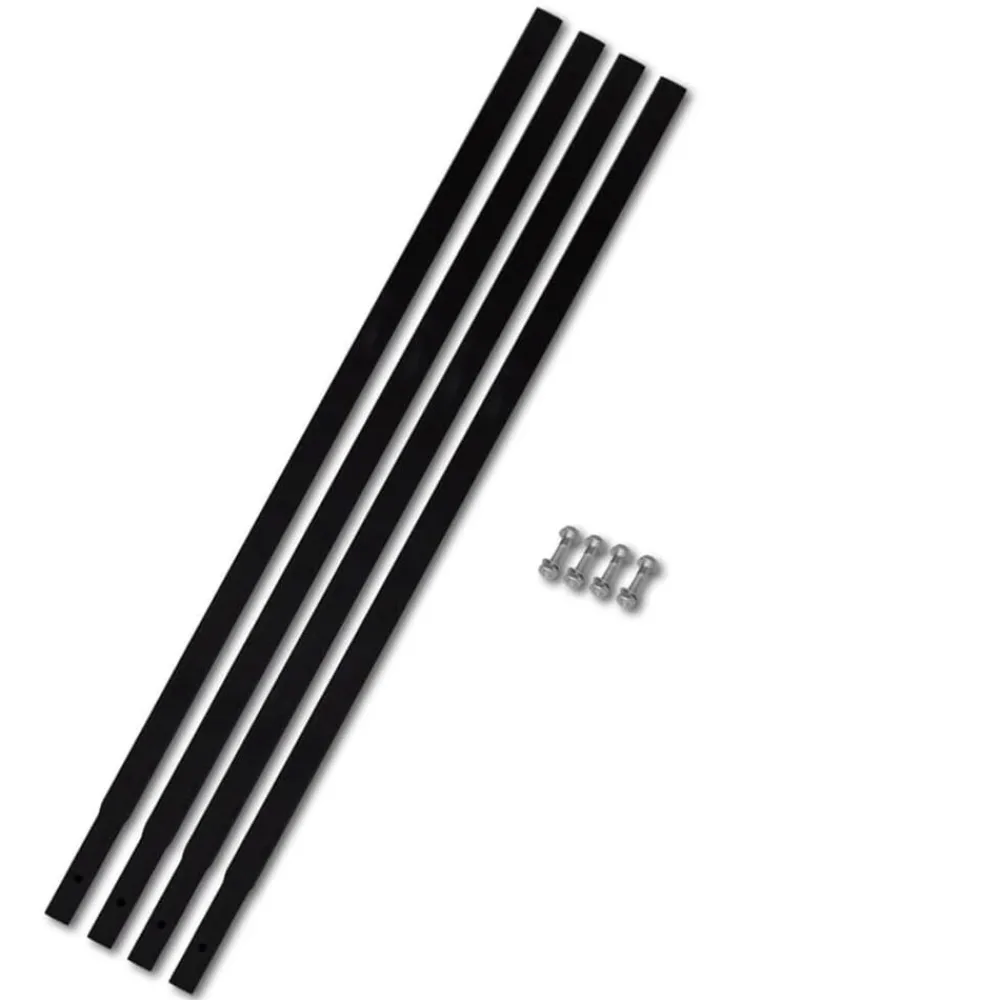 vidaXL Tube d'extension de tarière de sol 4x1 m Raccord de tube Acier