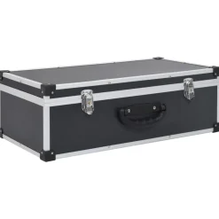 Fournitures De Bureau-vidaXL Étui de CD pour 80 CD Aluminium ABS Noir