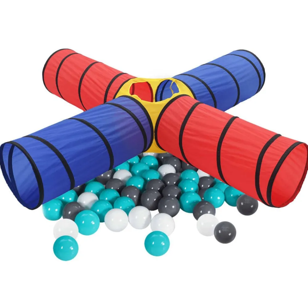 vidaXL Tunnel de jeu pour enfants avec 250 balles Multicolore