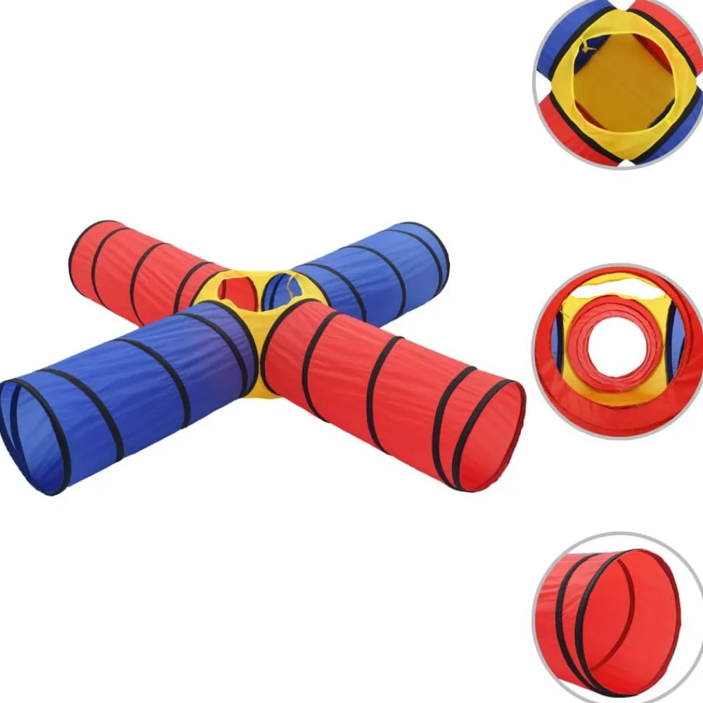 vidaXL Tunnel de jeu pour enfants avec 250 balles Multicolore