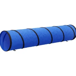 Jeux De Plein Air-vidaXL Tunnel pour chien bleu Ø 40x200 cm polyester
