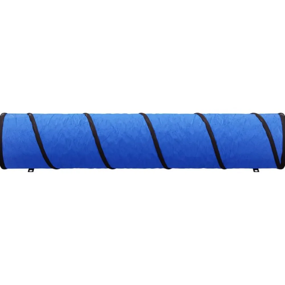 Jeux De Plein Air-vidaXL Tunnel pour chien bleu Ø 40x200 cm polyester