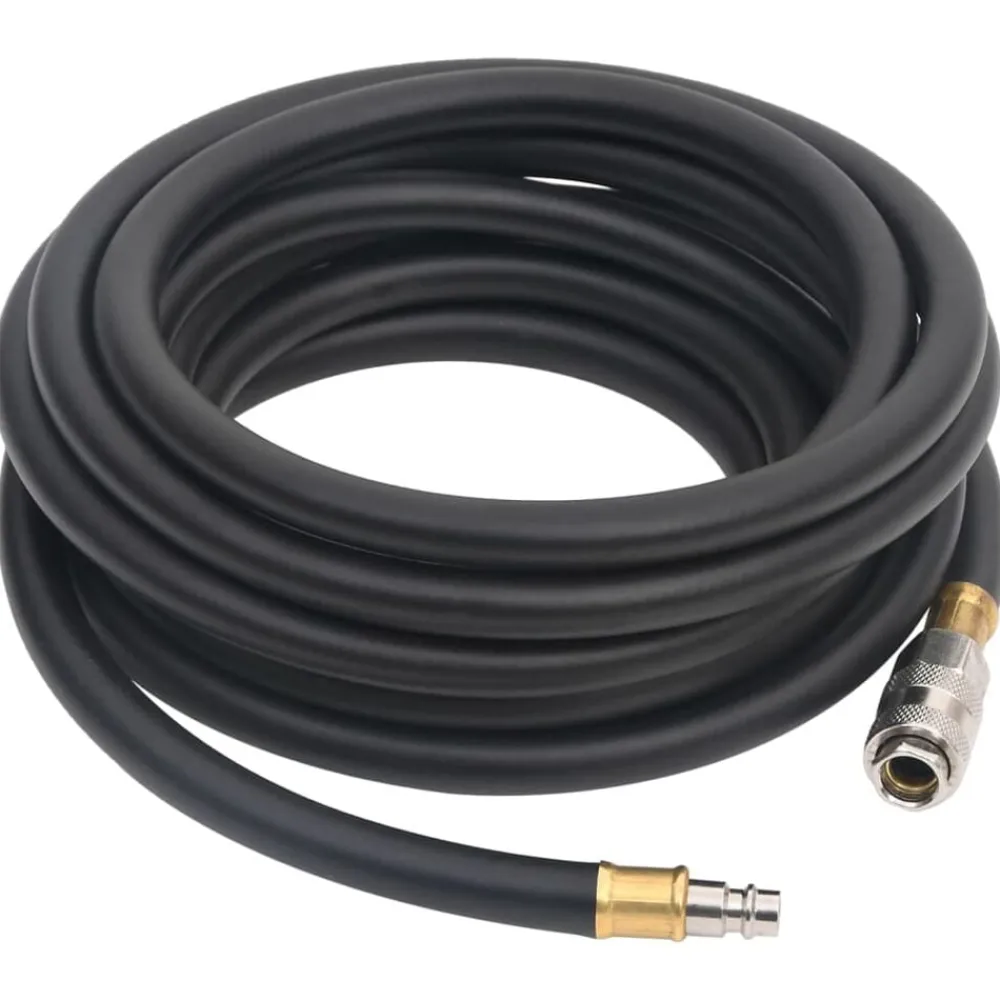 Accessoires De Quincaillerie-vidaXL Tuyau d'air hybride noir 0,6" 2 m caoutchouc et PVC