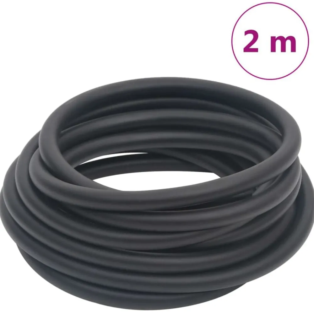 Accessoires De Quincaillerie-vidaXL Tuyau d'air hybride noir 0,6" 2 m caoutchouc et PVC