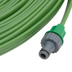 vidaXL Tuyau d'arrosage à 3 tubes vert 7,5 m PVC