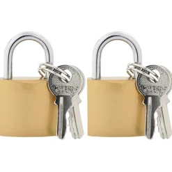 Serrures & Clés-vidaXL U Lock avec Clés 2 pcs Laiton Fer