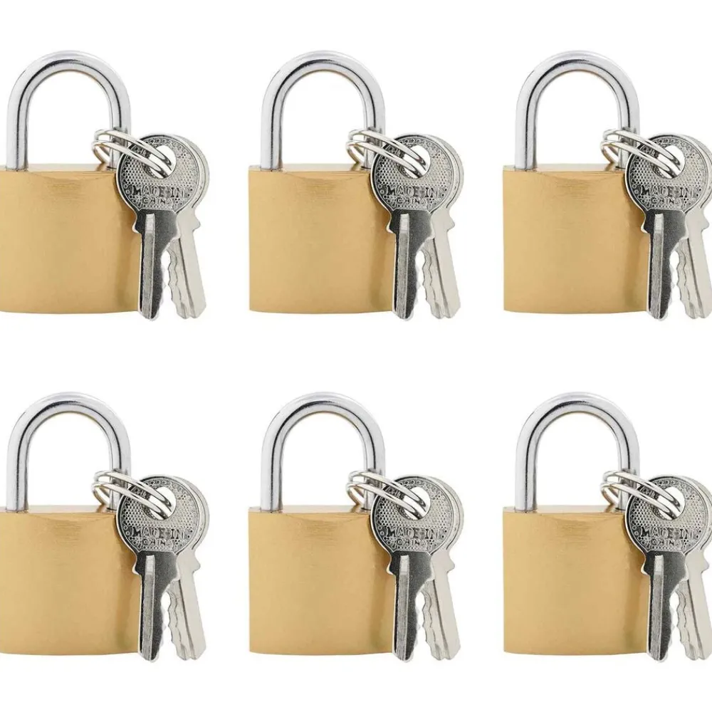 Serrures & Clés-vidaXL U Lock avec Clés 6 pcs Laiton Fer