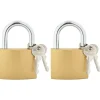 vidaXL U Lock avec Clés 2 pcs Laiton Fer