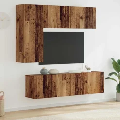 vidaXL Unité murale de TV 5 pcs Bois d'ingénierie