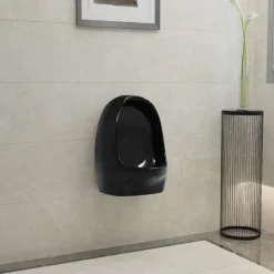vidaXL Uri suspendu avec valve de chasse d'eau Céramique