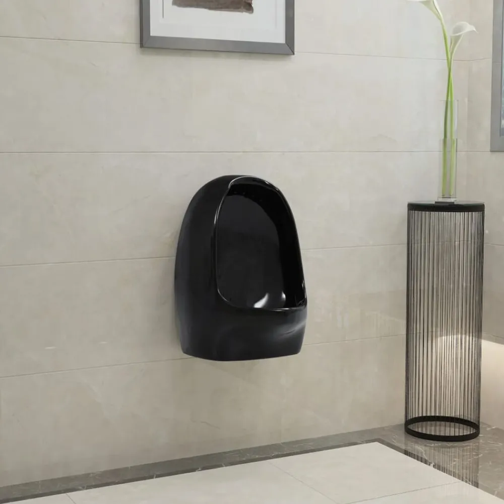 vidaXL Uri suspendu avec valve de chasse d'eau Céramique