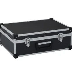 Accessoires De Quincaillerie-vidaXL Valise à outils 46 x 33 x 16 cm Noir Aluminium
