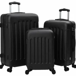 vidaXL Valise avec verrouillage 3 pcs 50 x 31 x 78 cm Plastic ABS