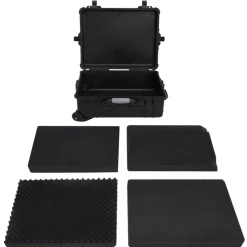 vidaXL Valise de vol à roulettes Noir 63x50x23 cm PP