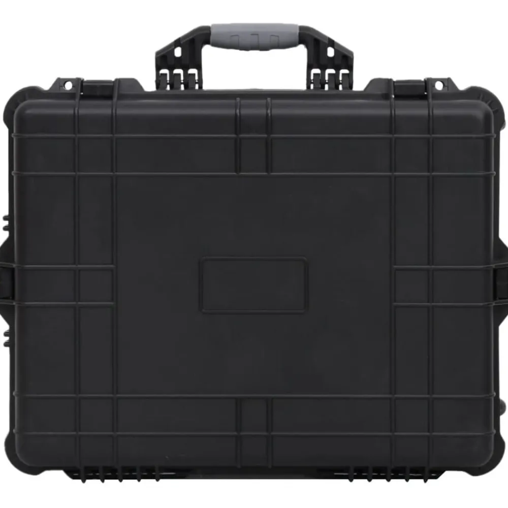 vidaXL Valise de vol à roulettes Noir 63x50x23 cm PP