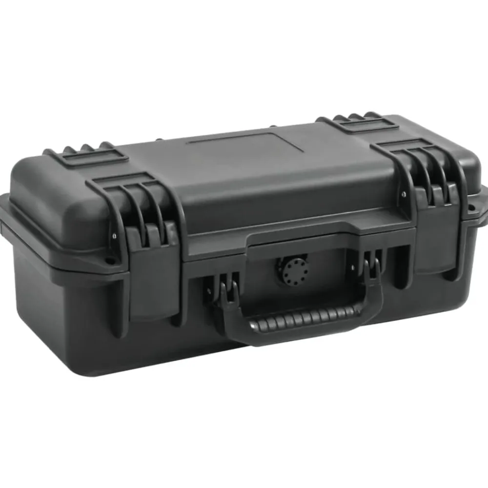 vidaXL Valise de vol portable Noir 46,5x21,5x17,5 cm PP