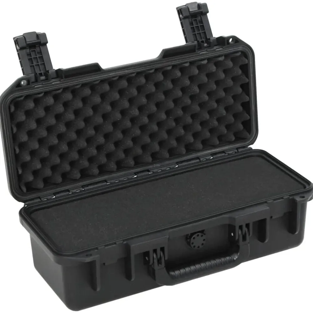 vidaXL Valise de vol portable Noir 46,5x21,5x17,5 cm PP