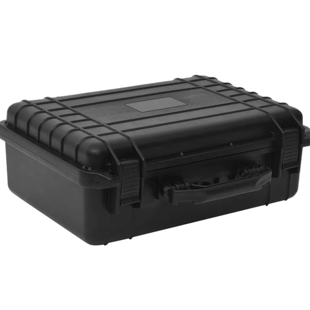 Appareils Photo-vidaXL Valise de vol portable Noir 47x36x18 cm PP
