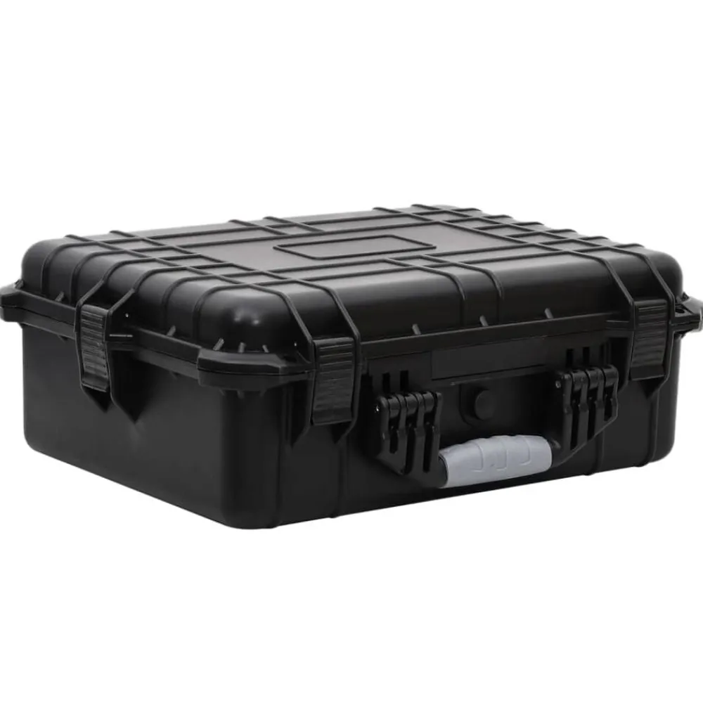 Appareils Photo-vidaXL Valise de vol portable Noir 52x40x19 cm PP