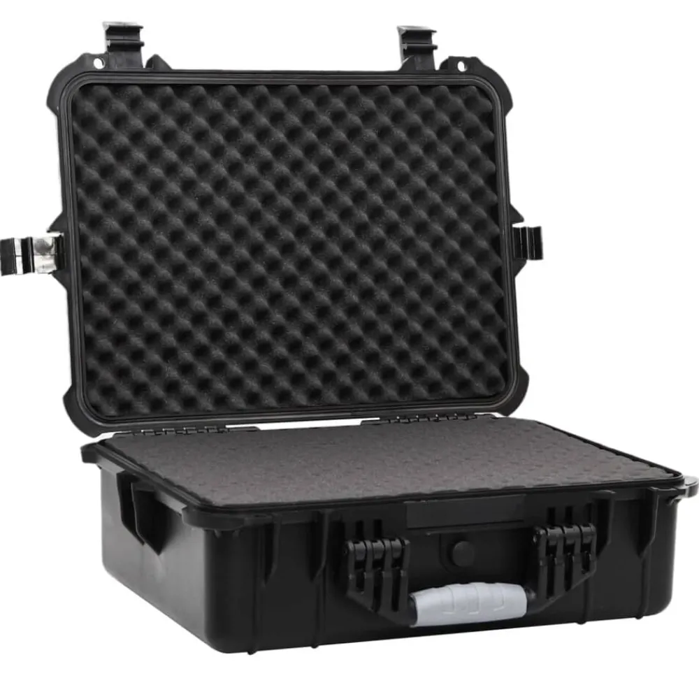 Appareils Photo-vidaXL Valise de vol portable Noir 52x40x19 cm PP